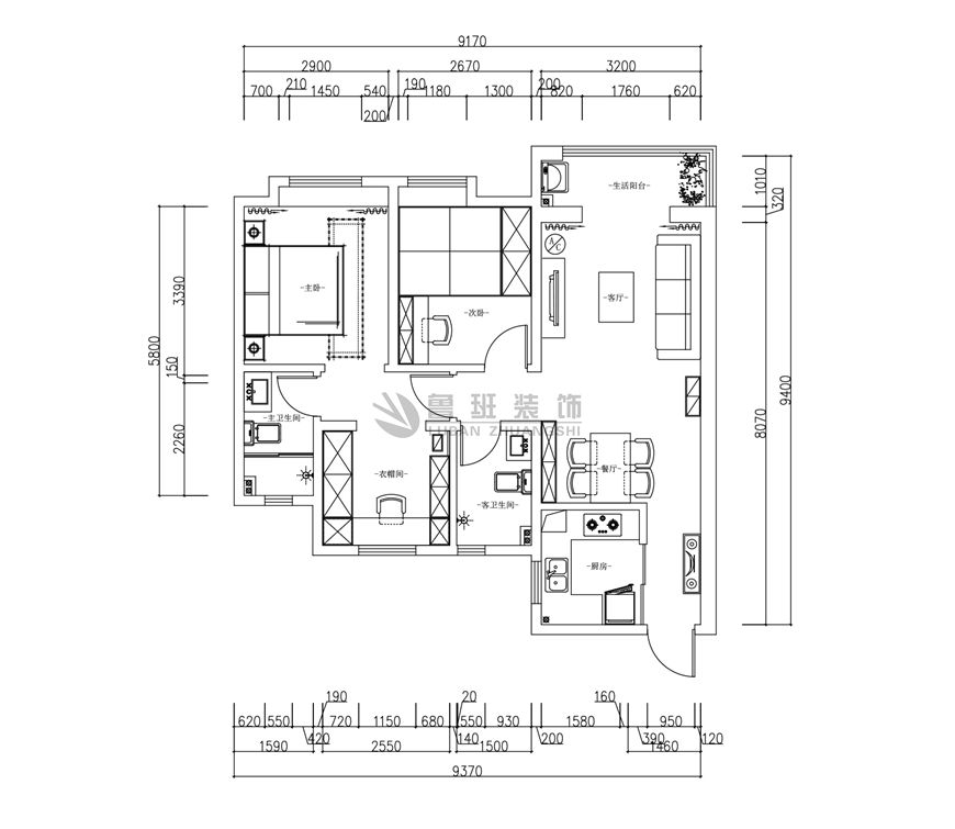 合能公館,簡美風格,戶型圖