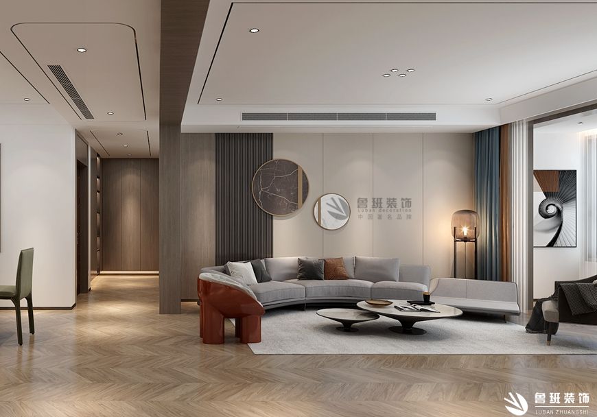 丹軒梓園,現(xiàn)代簡(jiǎn)約,客廳